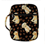 Labrador Retriever Puppy Pattern Print Front Pocket Bible Bag