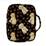 Labrador Retriever Puppy Pattern Print Front Pocket Bible Bag