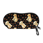 Labrador Retriever Puppy Pattern Print Glasses Case