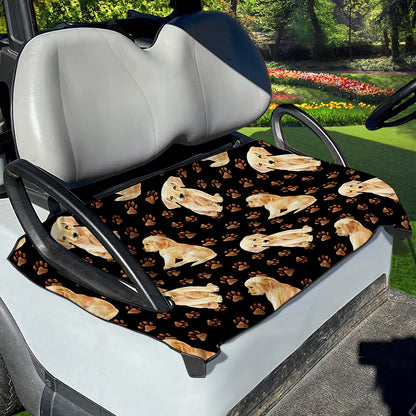 Labrador Retriever Puppy Pattern Print Golf Cart Seat Cover