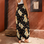 Labrador Retriever Puppy Pattern Print Harem Pants
