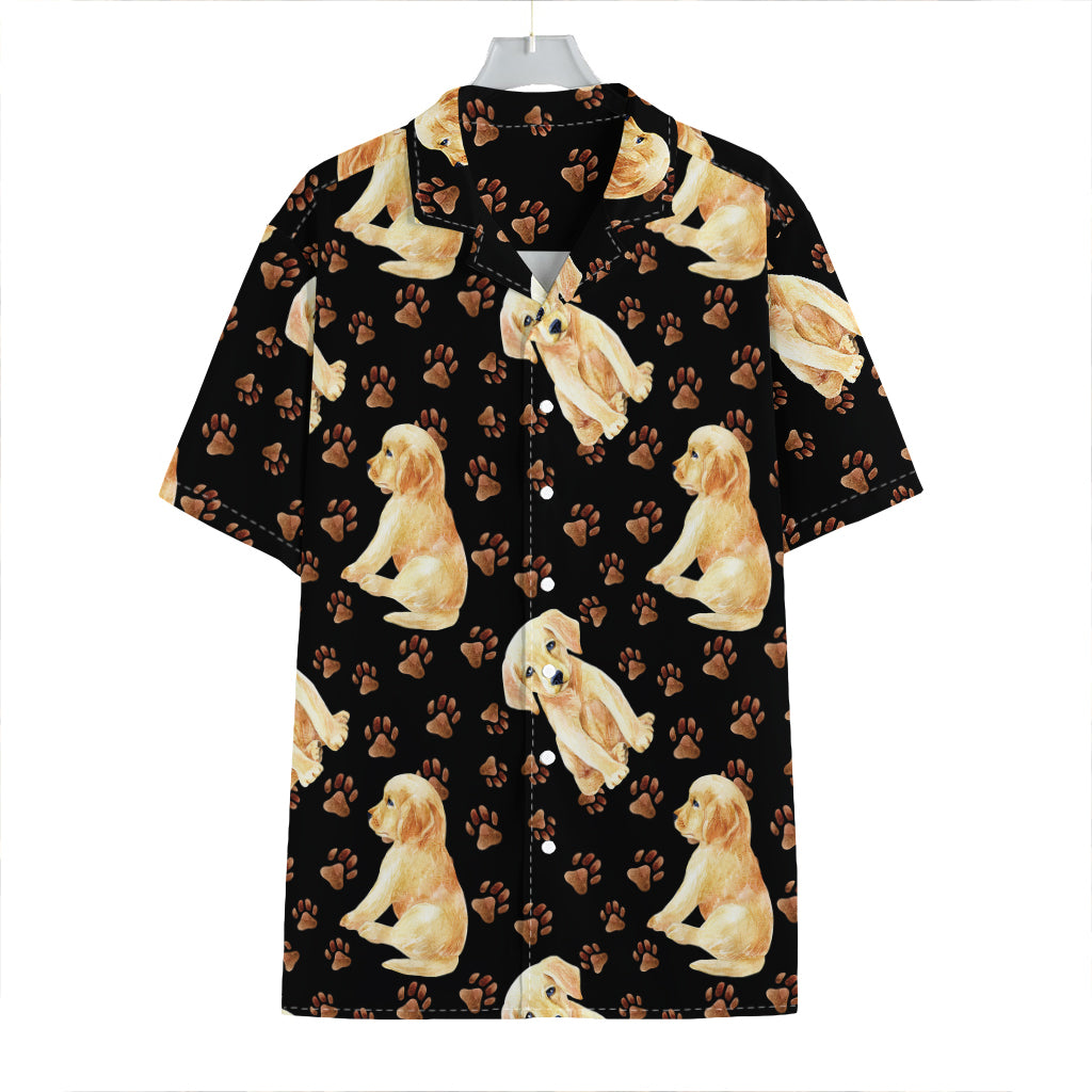 Labrador Retriever Puppy Pattern Print Hawaiian Shirt