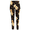 Labrador Retriever Puppy Pattern Print High-Waisted Pocket Leggings