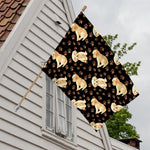 Labrador Retriever Puppy Pattern Print House Flag