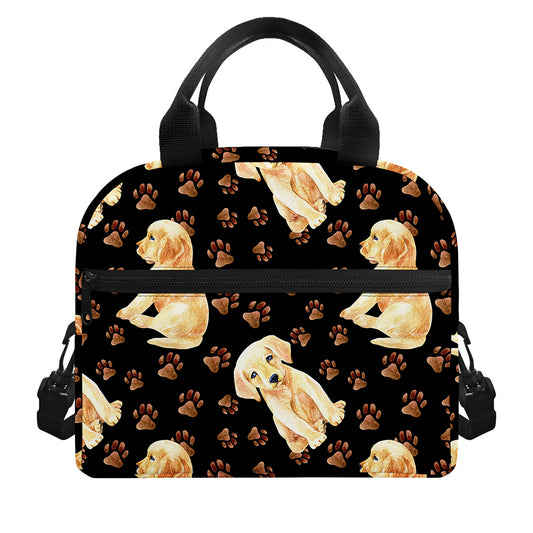 Labrador Retriever Puppy Pattern Print Insulated Lunch Bag