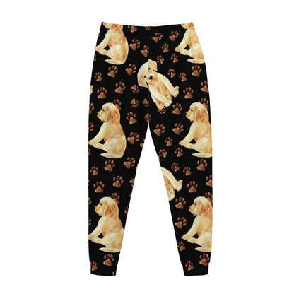 Labrador Retriever Puppy Pattern Print Jogger Pants