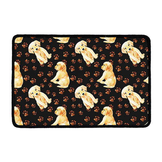 Labrador Retriever Puppy Pattern Print Kitchen Mat