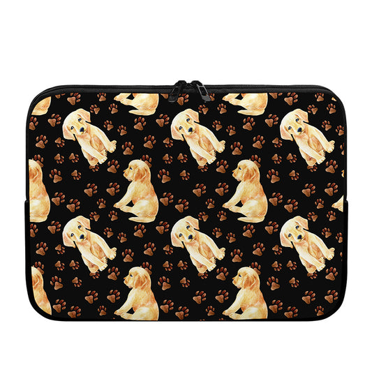 Labrador Retriever Puppy Pattern Print Laptop Sleeve