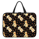 Labrador Retriever Puppy Pattern Print Laptop Sleeve With Handle