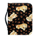 Labrador Retriever Puppy Pattern Print Leather Bible Cover