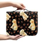 Labrador Retriever Puppy Pattern Print Leather Bible Cover