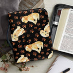 Labrador Retriever Puppy Pattern Print Leather Bible Cover