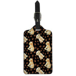 Labrador Retriever Puppy Pattern Print Luggage Tag