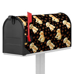 Labrador Retriever Puppy Pattern Print Mailbox Cover