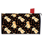 Labrador Retriever Puppy Pattern Print Mailbox Cover