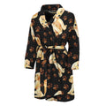 Labrador Retriever Puppy Pattern Print Men's Bathrobe