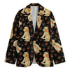 Labrador Retriever Puppy Pattern Print Men's Blazer