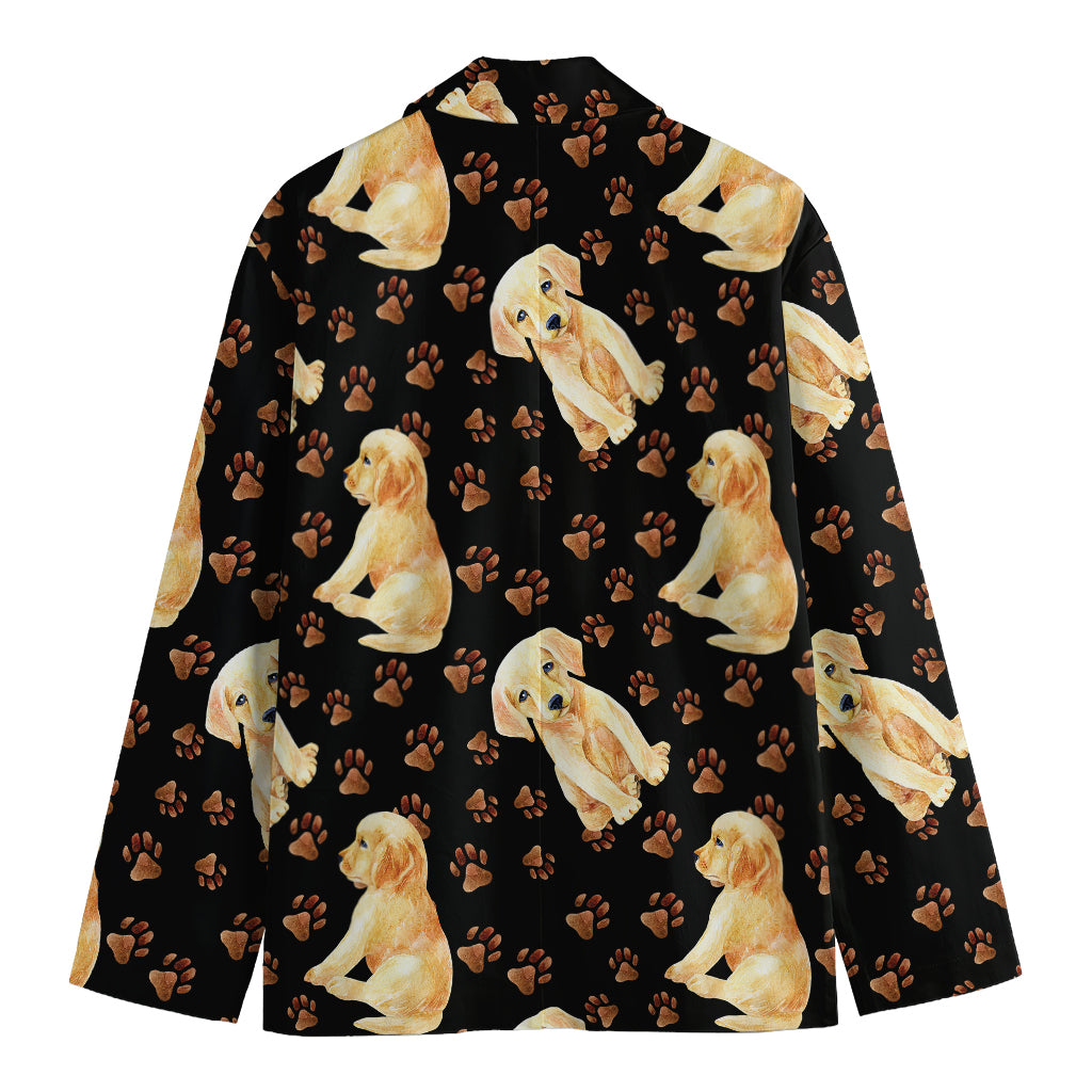 Labrador Retriever Puppy Pattern Print Men's Blazer