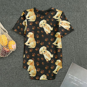 Labrador Retriever Puppy Pattern Print Men's Bodysuit