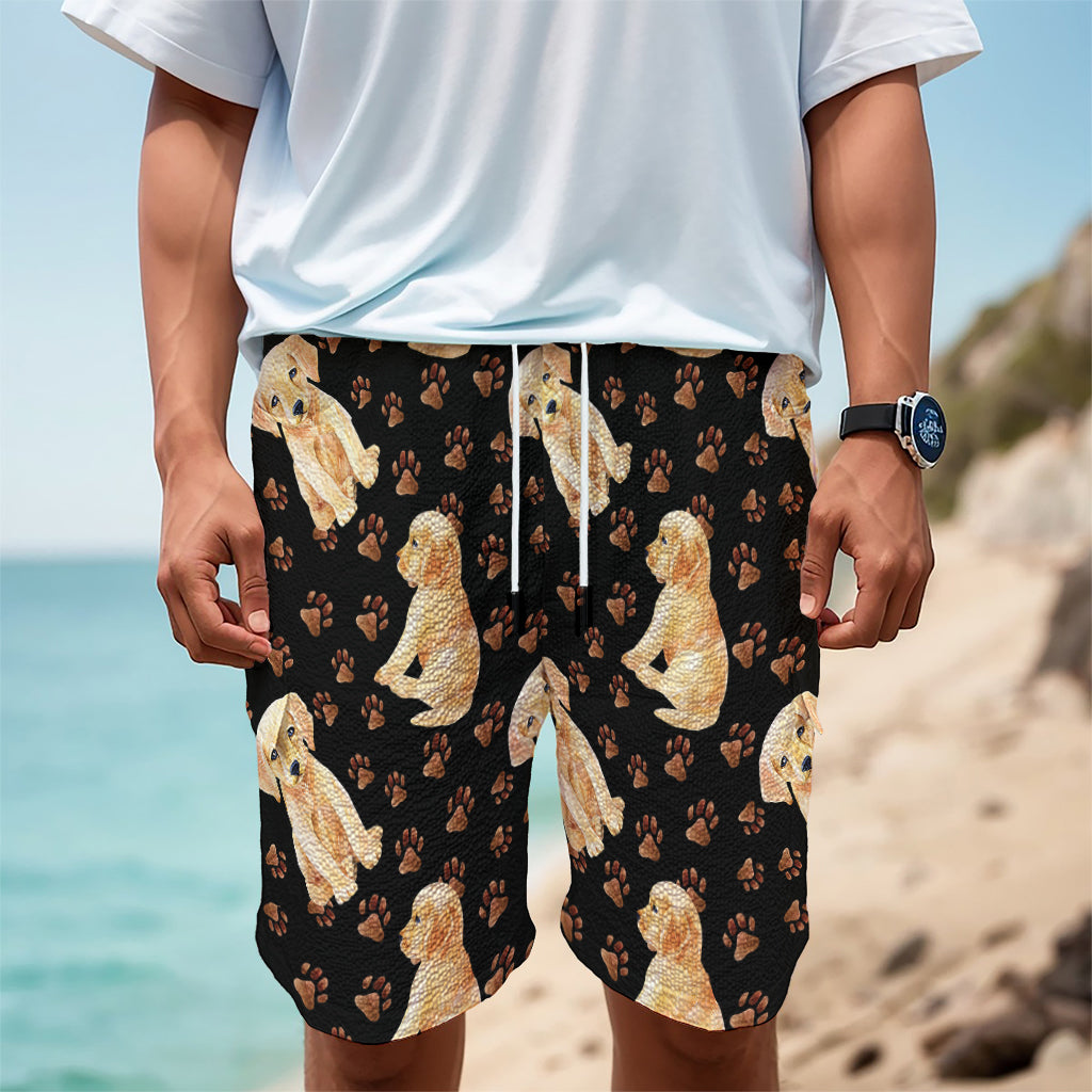 Labrador Retriever Puppy Pattern Print Men's Cargo Shorts