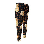 Labrador Retriever Puppy Pattern Print Men's Compression Pants