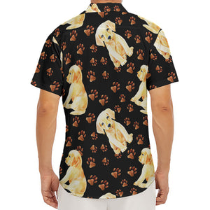 Labrador Retriever Puppy Pattern Print Men's Deep V-Neck Shirt