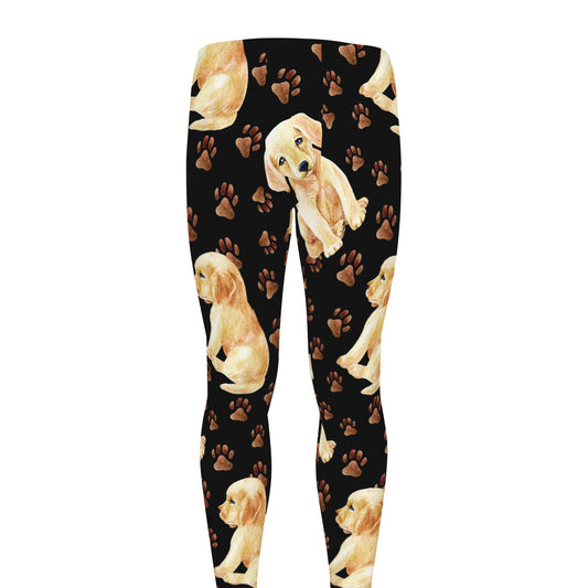Labrador Retriever Puppy Pattern Print Men's leggings