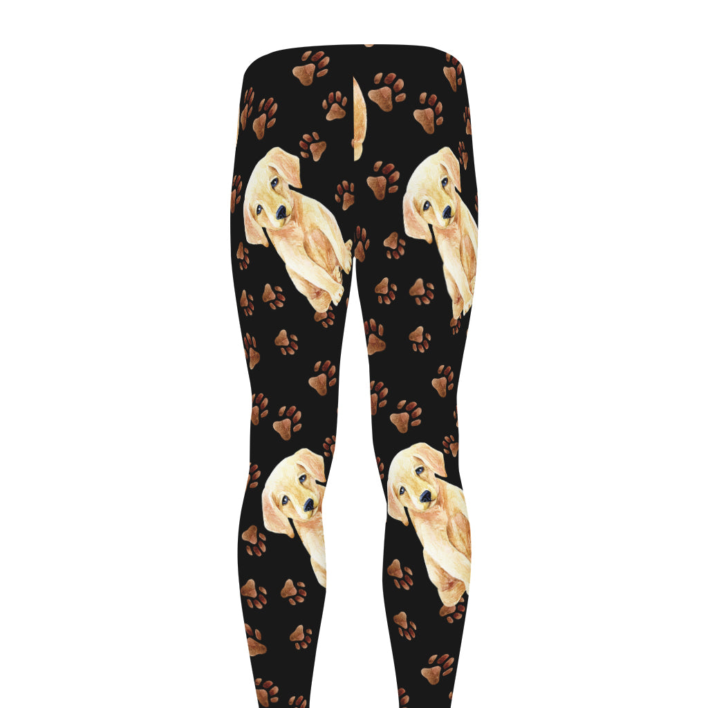 Labrador Retriever Puppy Pattern Print Men's leggings