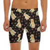 Labrador Retriever Puppy Pattern Print Men's Long Boxer Briefs