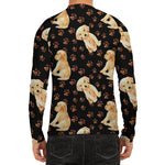 Labrador Retriever Puppy Pattern Print Men's Long Sleeve Rash Guard