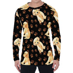 Labrador Retriever Puppy Pattern Print Men's Long Sleeve T-Shirt