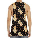 Labrador Retriever Puppy Pattern Print Men's Muscle Tank Top