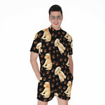 Labrador Retriever Puppy Pattern Print Men's Rompers
