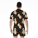 Labrador Retriever Puppy Pattern Print Men's Rompers