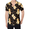 Labrador Retriever Puppy Pattern Print Men's Shirt