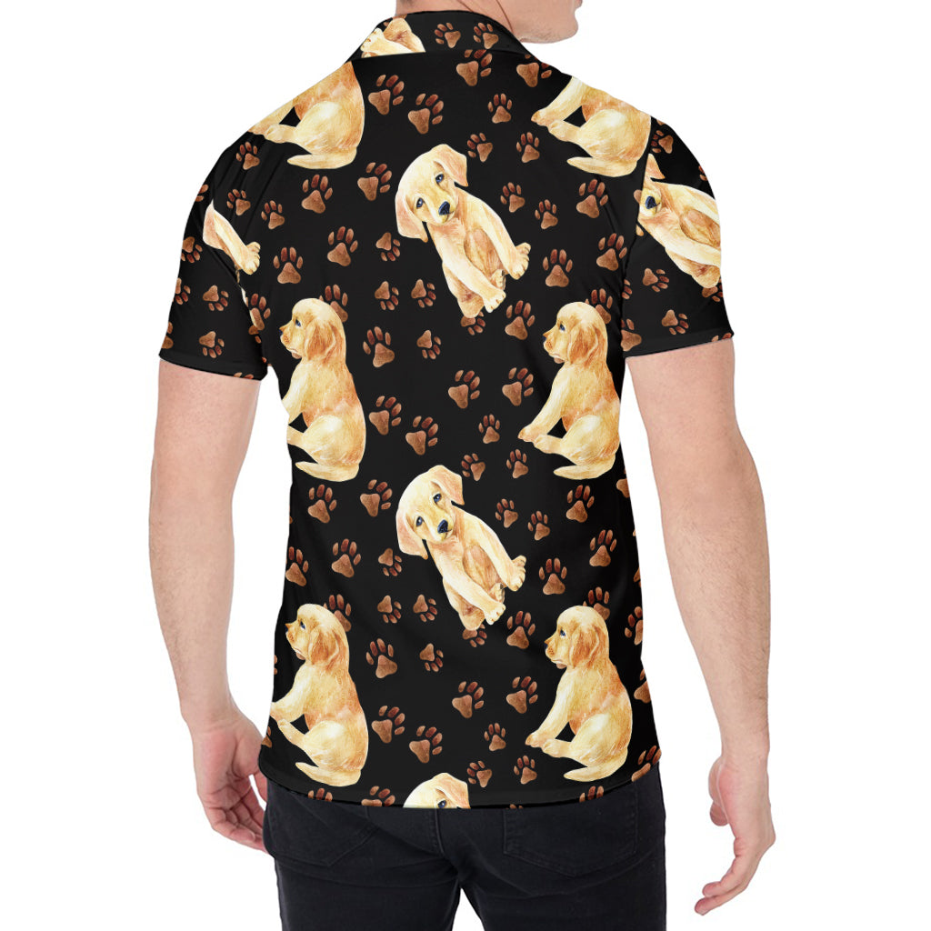 Labrador Retriever Puppy Pattern Print Men's Shirt