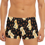 Labrador Retriever Puppy Pattern Print Men's Short Boxer Briefs