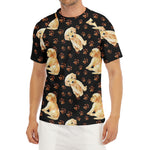 Labrador Retriever Puppy Pattern Print Men's Short Sleeve Rash Guard