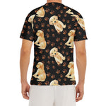 Labrador Retriever Puppy Pattern Print Men's Short Sleeve Rash Guard