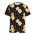 Labrador Retriever Puppy Pattern Print Men's Athletic T-Shirt