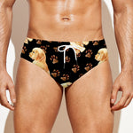 Labrador Retriever Puppy Pattern Print Men's Swim Briefs