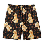 Labrador Retriever Puppy Pattern Print Men's Swim Trunks