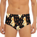 Labrador Retriever Puppy Pattern Print Men's Triangle Swim Briefs