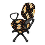 Labrador Retriever Puppy Pattern Print Office Chair Cover