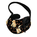 Labrador Retriever Puppy Pattern Print Pet Sling Carrier