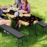 Labrador Retriever Puppy Pattern Print Picnic Table Cover