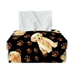 Labrador Retriever Puppy Pattern Print Rectangle Tissue Box Cover