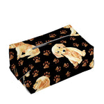Labrador Retriever Puppy Pattern Print Rectangle Tissue Box Cover