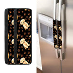 Labrador Retriever Puppy Pattern Print Refrigerator Handle Covers