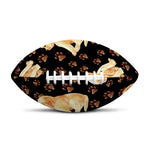 Labrador Retriever Puppy Pattern Print Rugby Ball